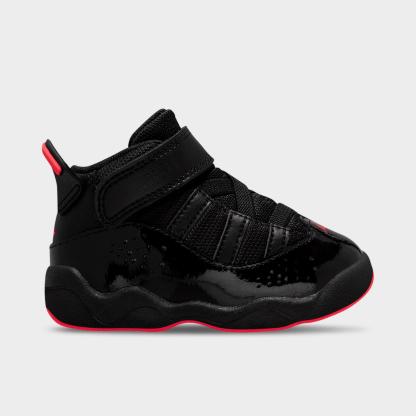 Kids' Toddler Air Jordan 6 Rings Basketball Shoes - Black/Infrared 23 - view 2