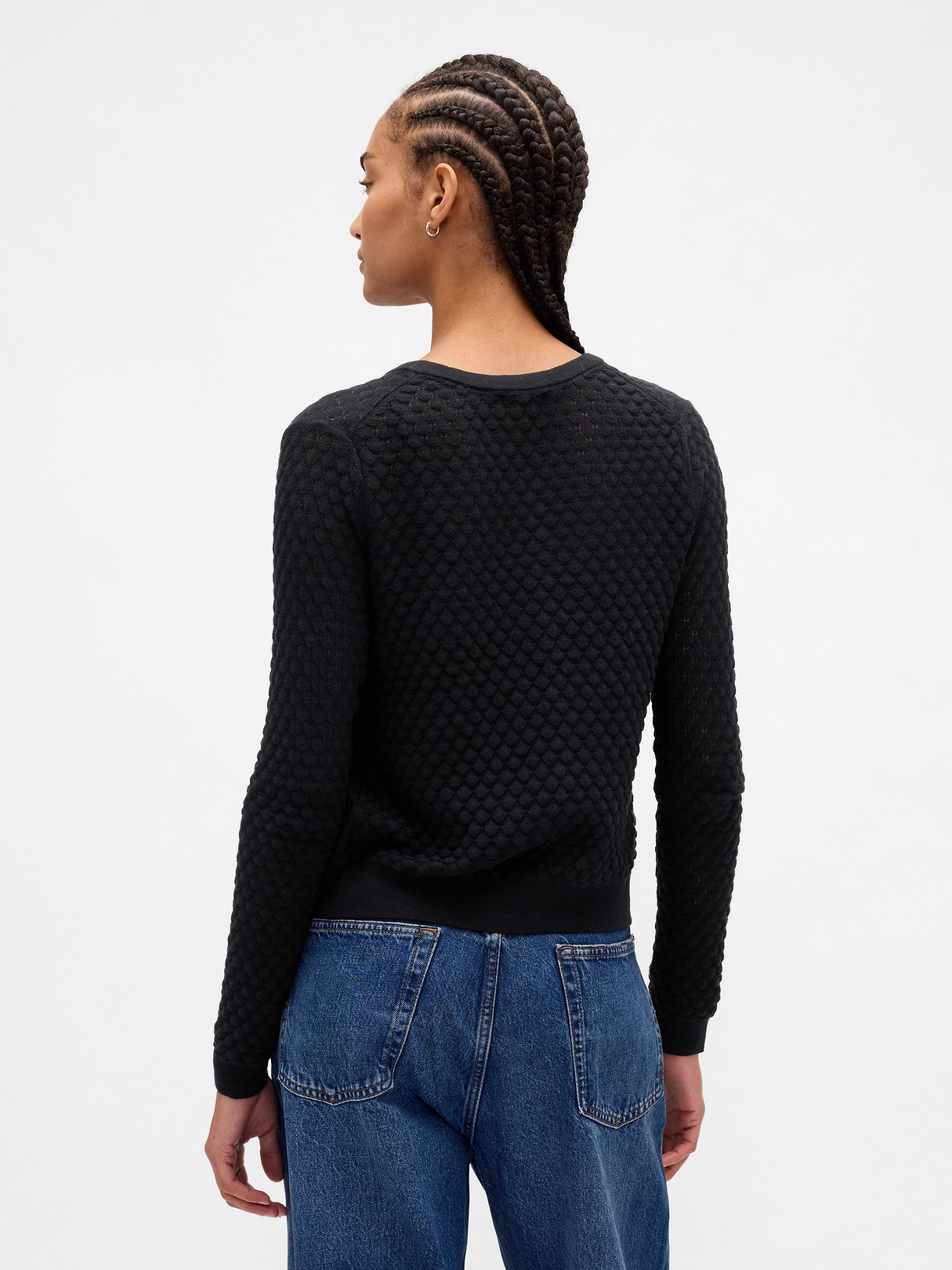 CashSoft Crop Cardigan - Black