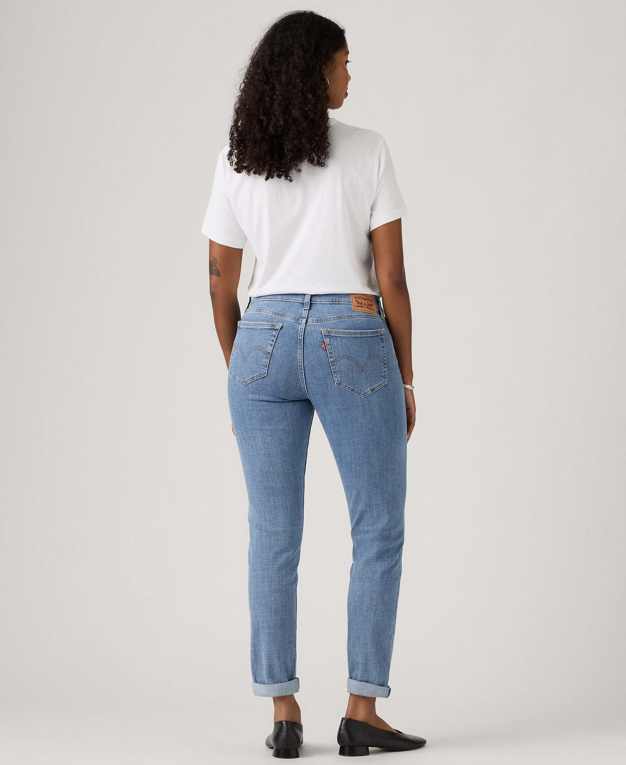 Levi's Women's Relaxed Boyfriend Tapered Leg Jeans - Lapis Topic