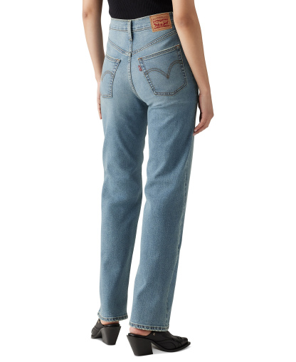 Levi's Women's Ribcage High-Rise Straight-Leg Jeans - Ringing Bells
