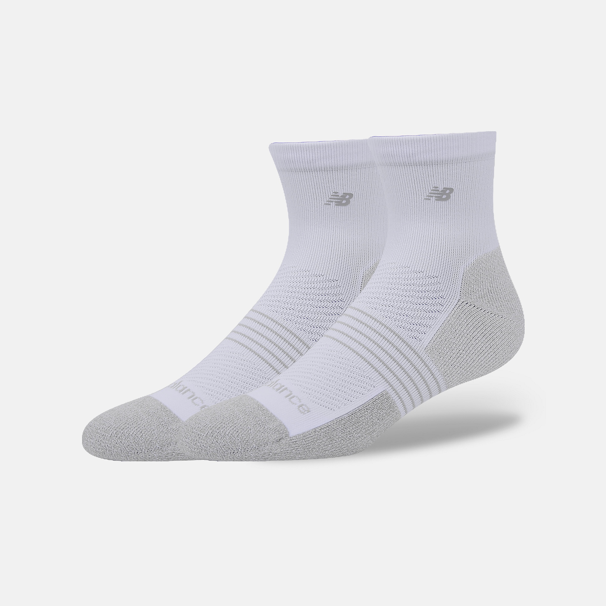 New Balance Pro Training Cushion QTR Socks 2 Pack, LAS25142WT