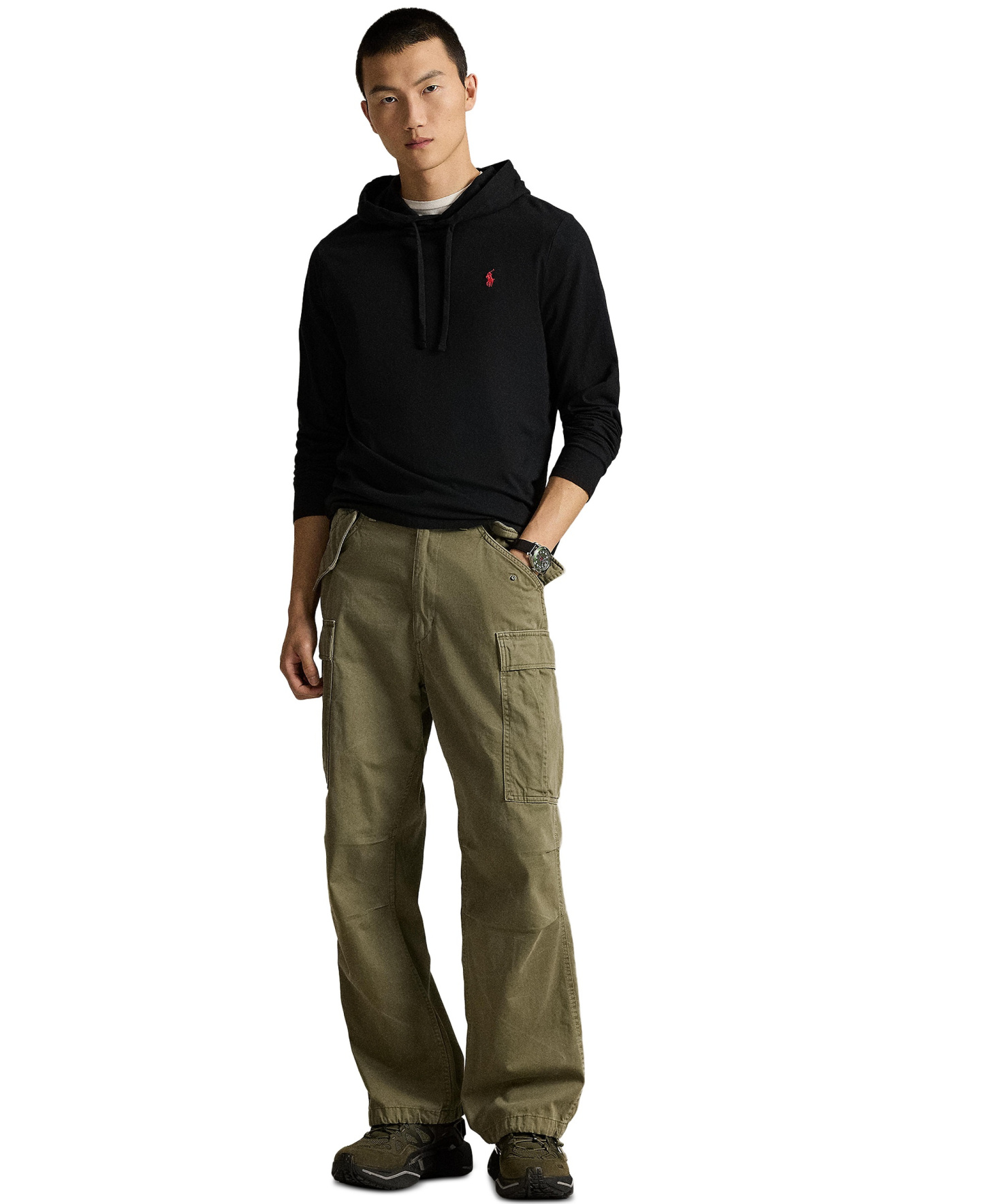 Polo Ralph Lauren Men's Hooded Jersey - Black