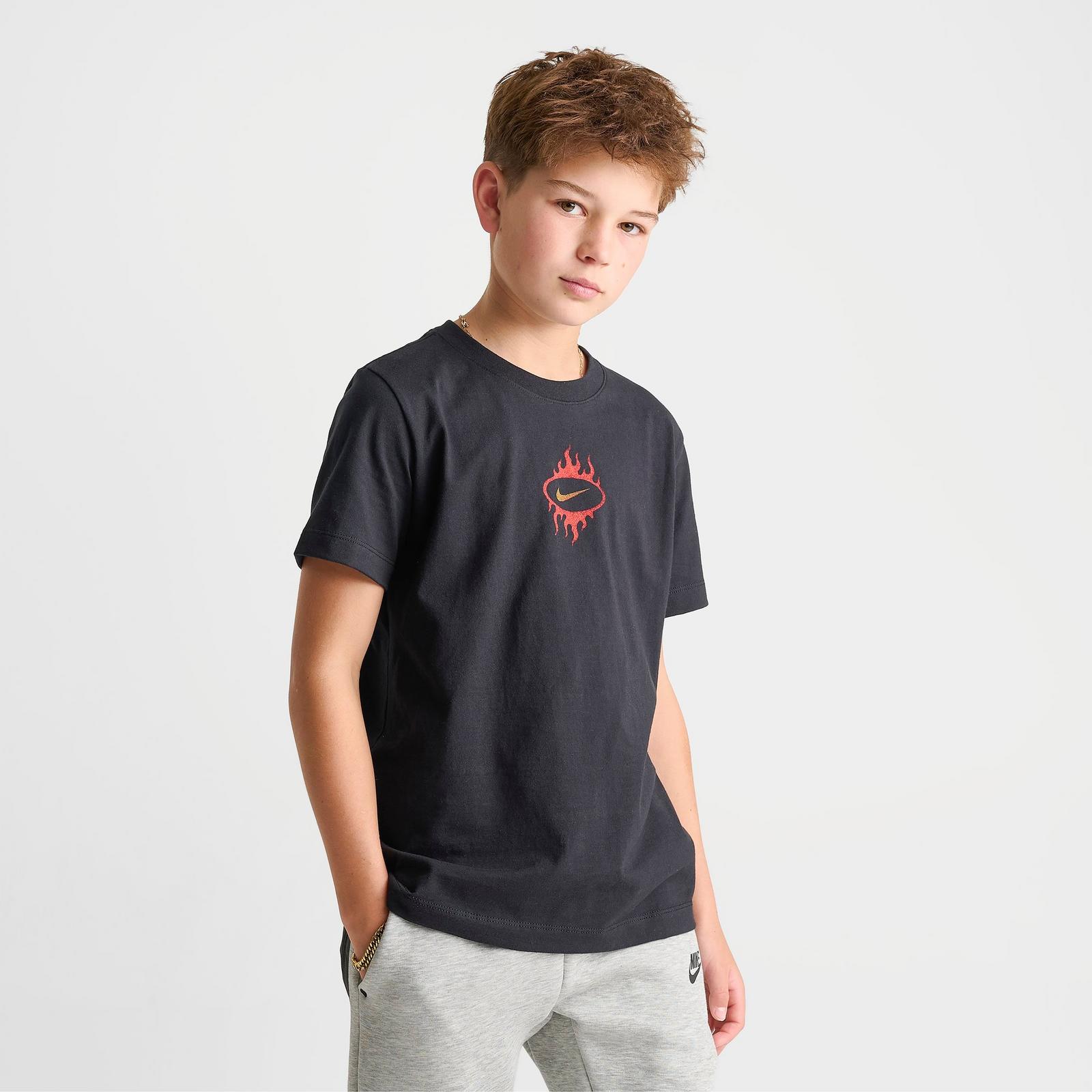 Big Kids' Nike Sportswear World Tour AF1 T-Shirt - Black