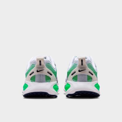 Big Kids' Nithtke Vomero 18 Running Shoes - Part 1 - White/Midnight Navy/Green Spark - Back view