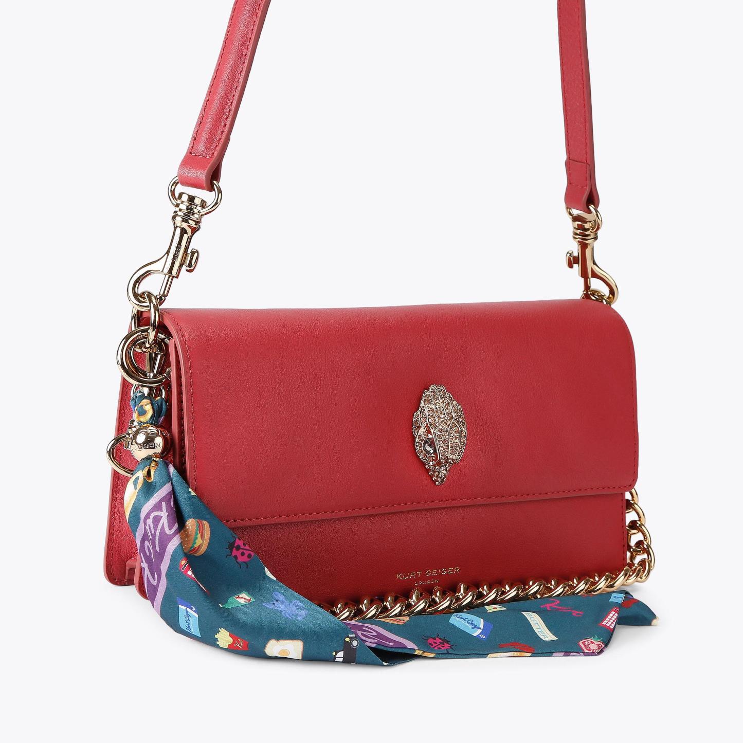 Kurt Geiger London Sloane Soft Shoulder Bag - Red - view 3