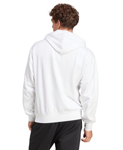 adidas Men's Essentials Feel Cozy Fleece Hoodie - White/Black