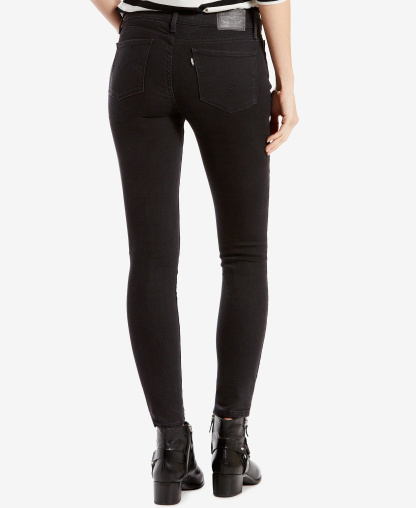 Levi's Women's 711 Mid-Rise Stretch Skinny Jeans - Soft Black