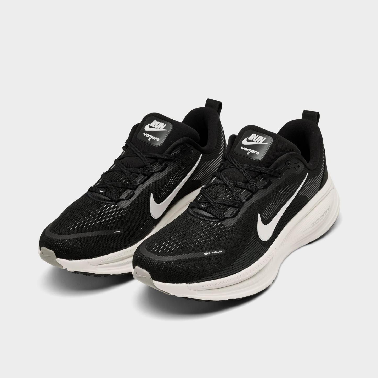 Men's Nike Vomero 18 Running Shoes - Black/Coconut Milk/Light Iron Ore/Summit White