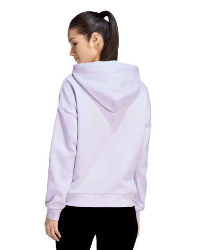adidas Women's Essentials Long-Sleeve Logo Hoodie - Frozen Purple/White