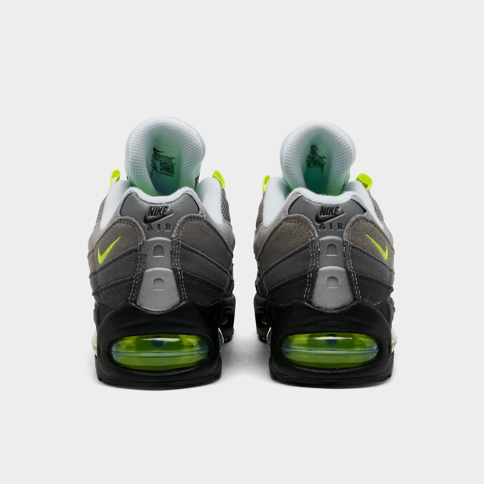 Big Kids' Nike Air Max 95 Big Bubble Casual Shoes - Black/Neon Yellow/Anthracite/Light Graphite