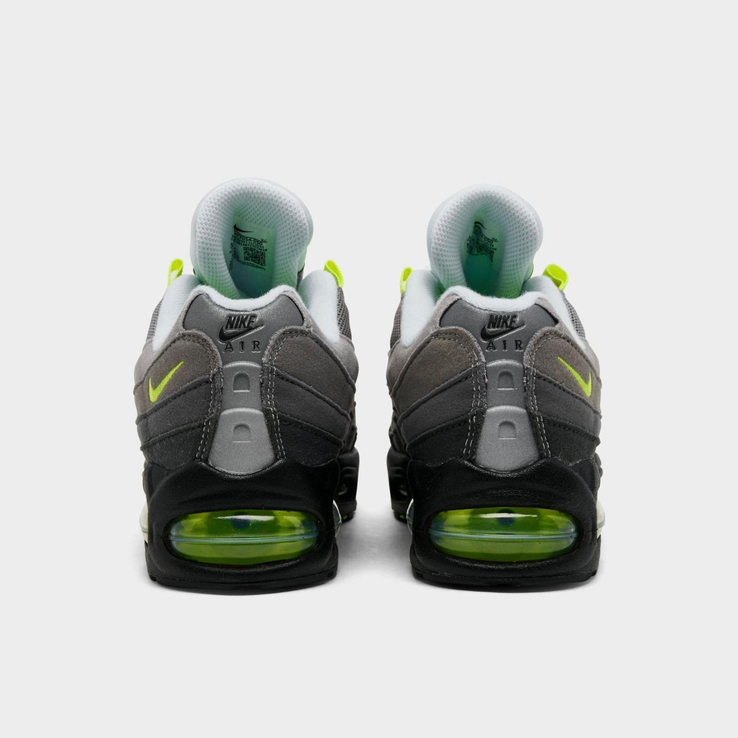 Big Kids' Nike Air Max 95 Big Bubble Casual Shoes - Black/Neon Yellow/Anthracite/Light Graphite