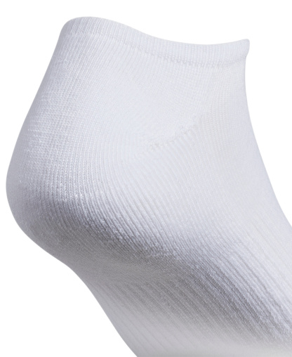adidas Men's Cushioned Athletic 6-Pack No Show Socks - White