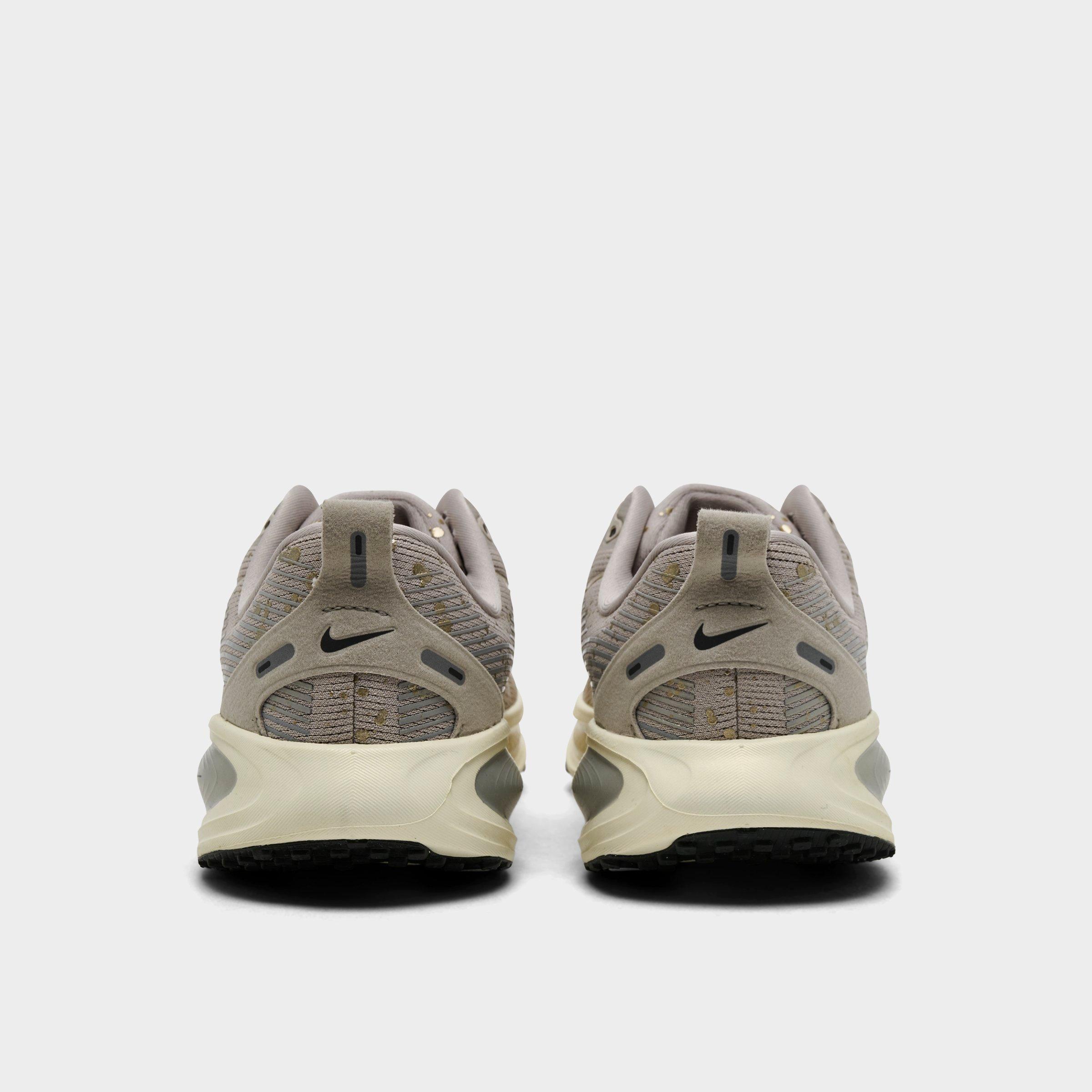Big Kids' Nithtke Vomero 18 Running Shoes - Part 1 - Cream II/Coconut Milk/Light Smoke Grey/Metallic Gold Grain - Back view