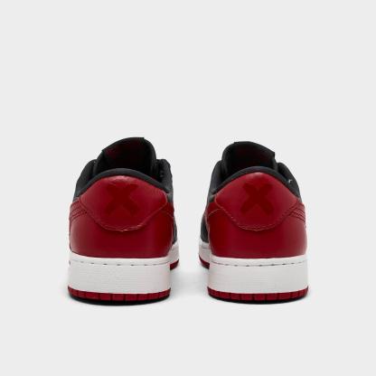 Big Kids' Air Jordan Retro 1 Low OG Casual Shoes - Black/Varsity Red/Summit White - view 4