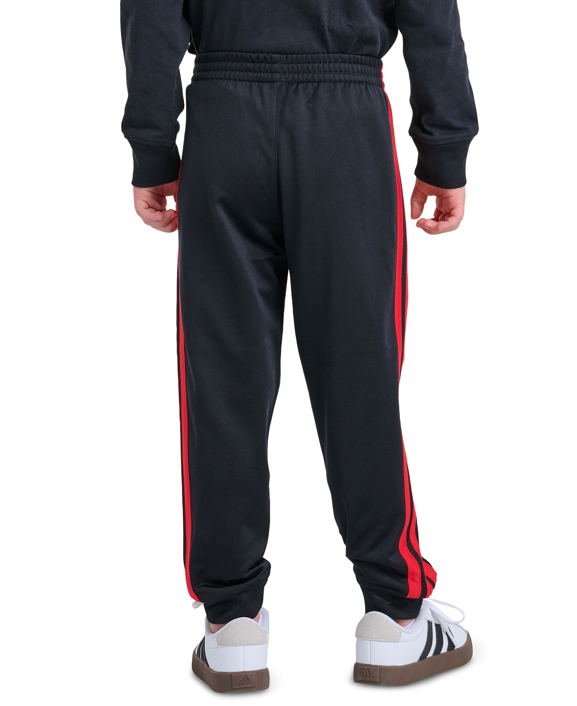 adidas Boys' 8-20 Pull-On Jogger Pant - Black/Red