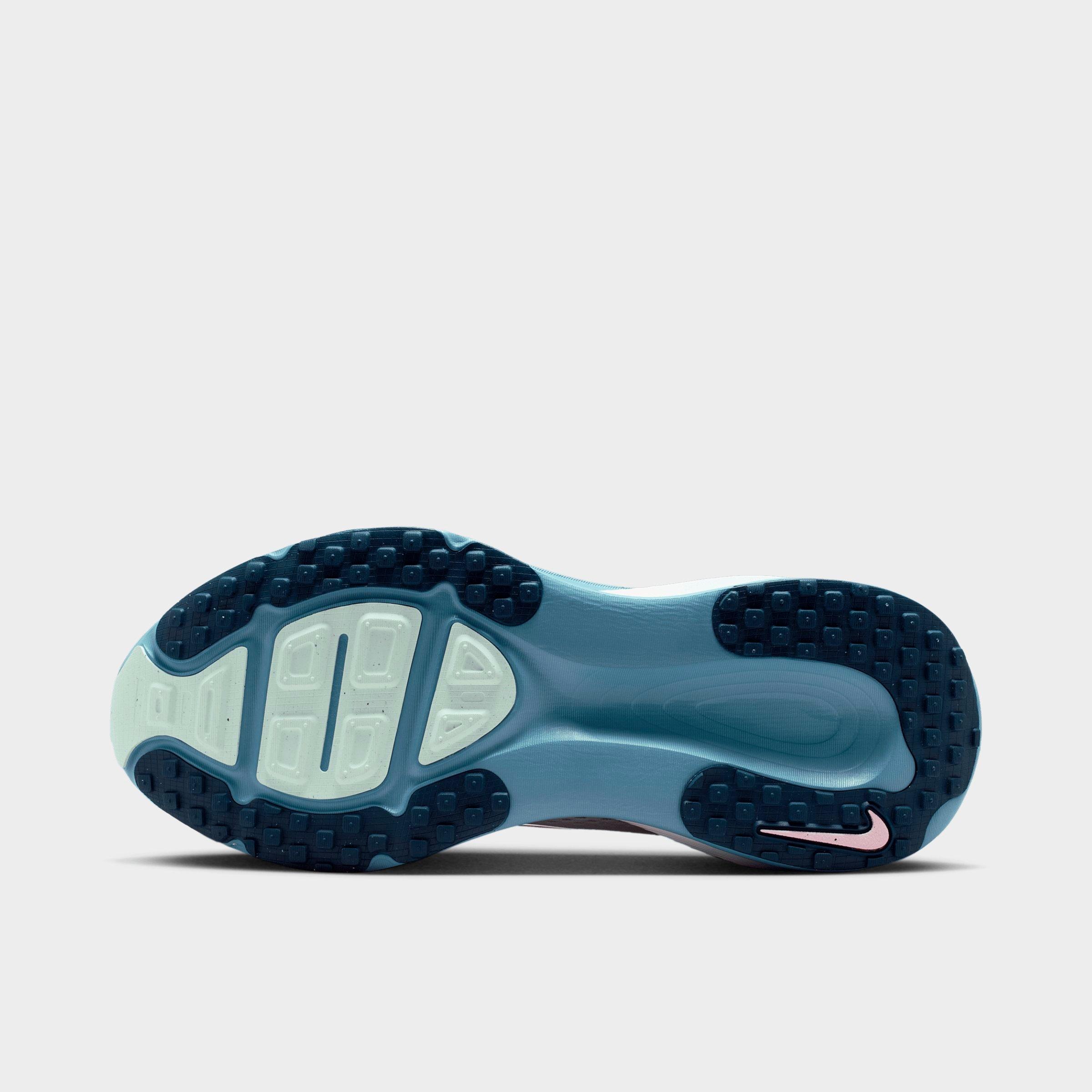 Women's Nithtke Vomero 18 Running Shoes - Part 1 - White/Work Blue/Barely Green/Midnight Navy - Bottom view