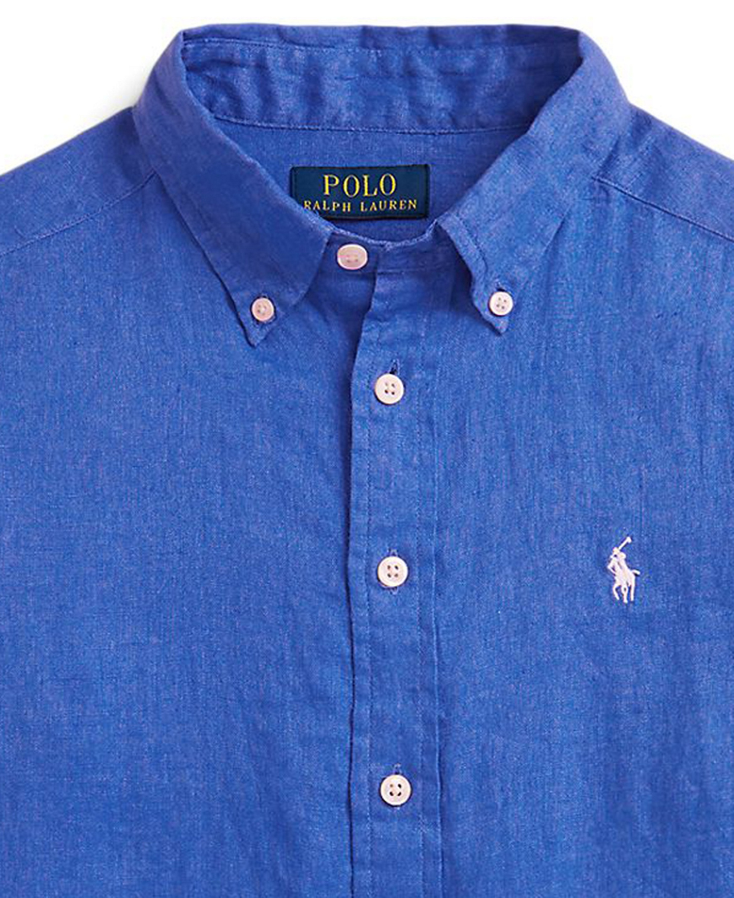 Polo Ralph Lauren Boys' 8-20 Linen Shirt - Iris Blue