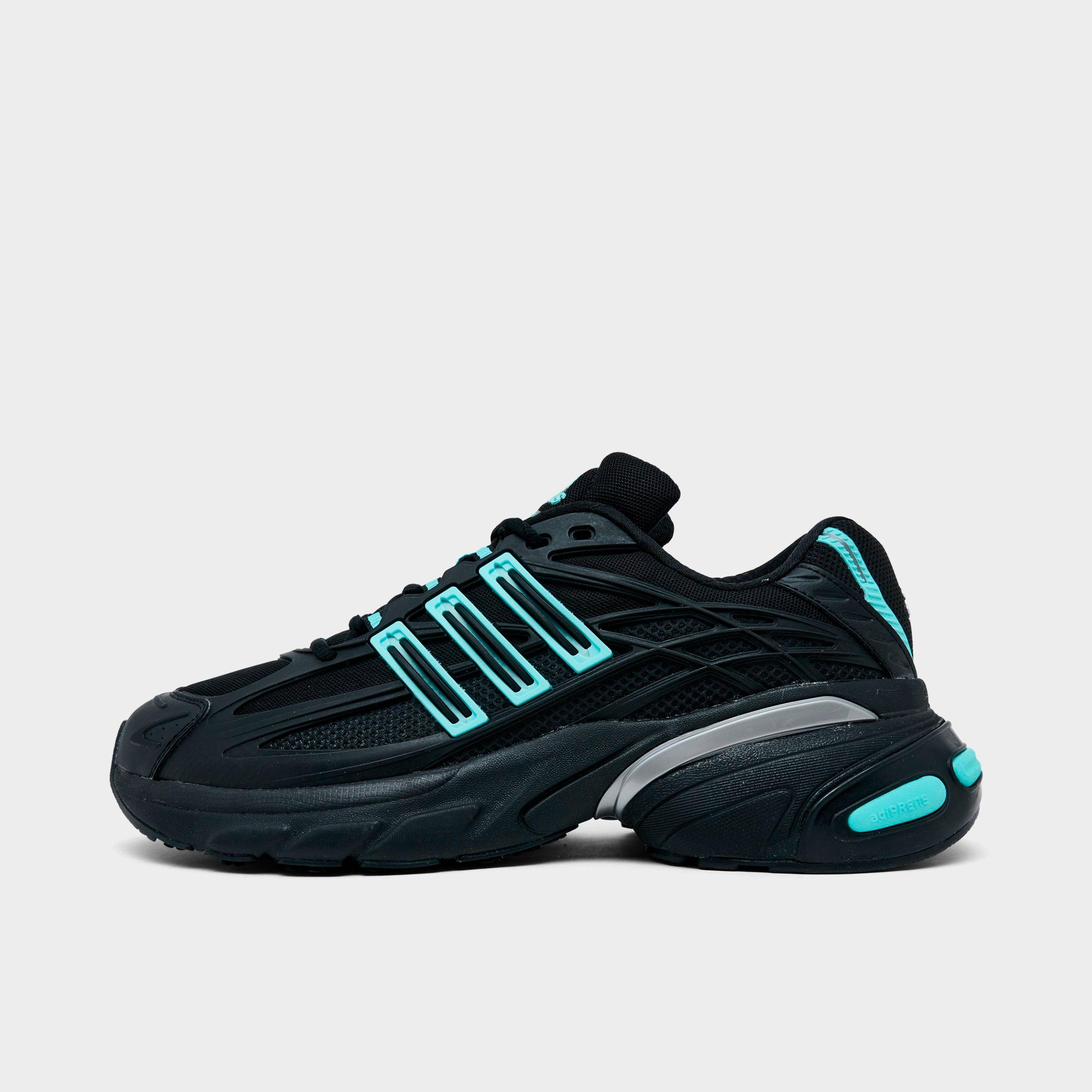 Men's adidas Adistar XLG 2.0 Casual Shoes - Part 1 - Black/Mint - Left shoe facing left. Outside of the shoe.