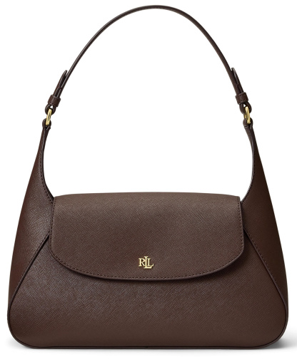 Lauren Ralph Lauren Schylar Small Slim Shoulder Bag - Chestnut Brown