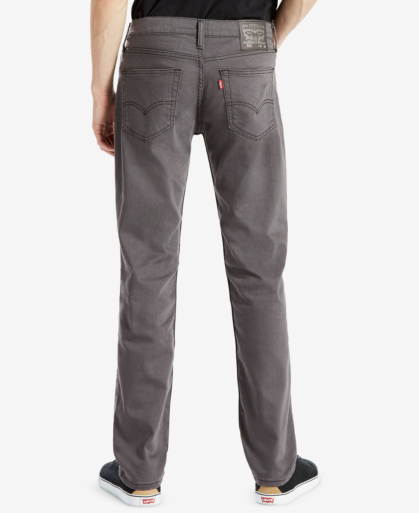 Levi's Men's 511™ Slim-Fit Jeans - Gray Black 3D