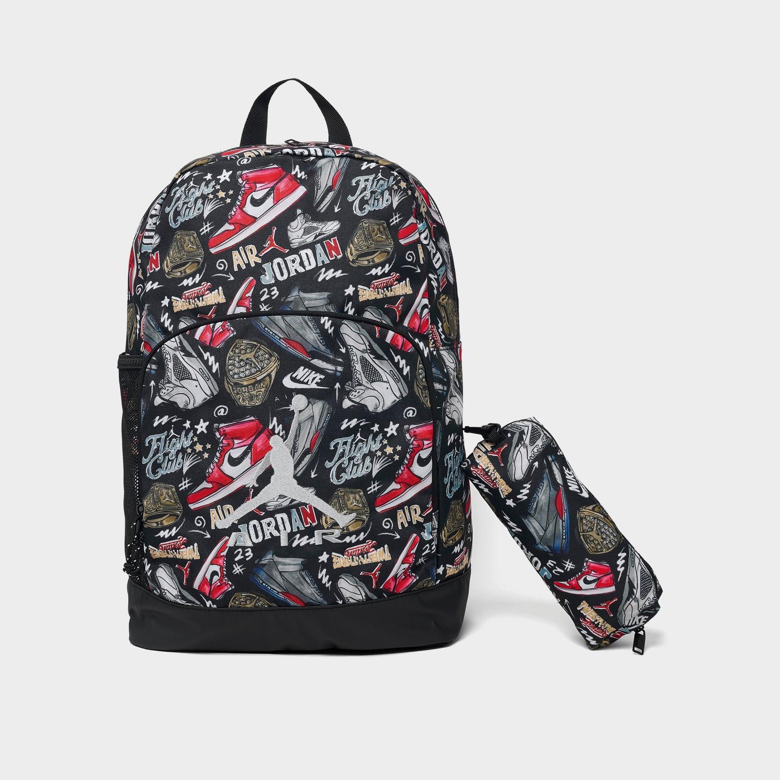 Kids' Jordan Air Raid Backpack - Black/Multicolor - view 3