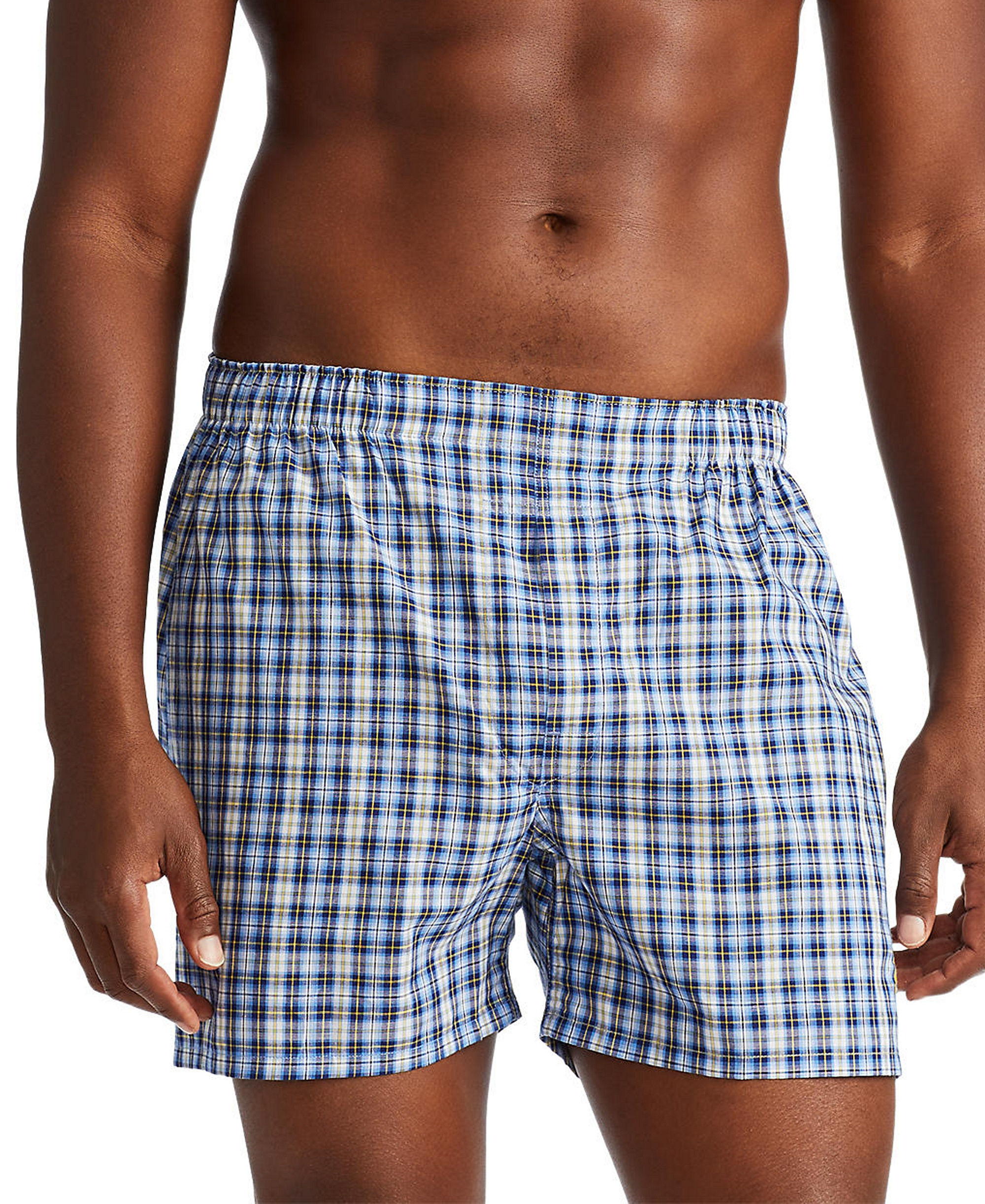 Polo Ralph Lauren Men's 3-Pack Classic Woven Cotton Boxers - Rustic Navy / Summer Stripe / Sag Harbor