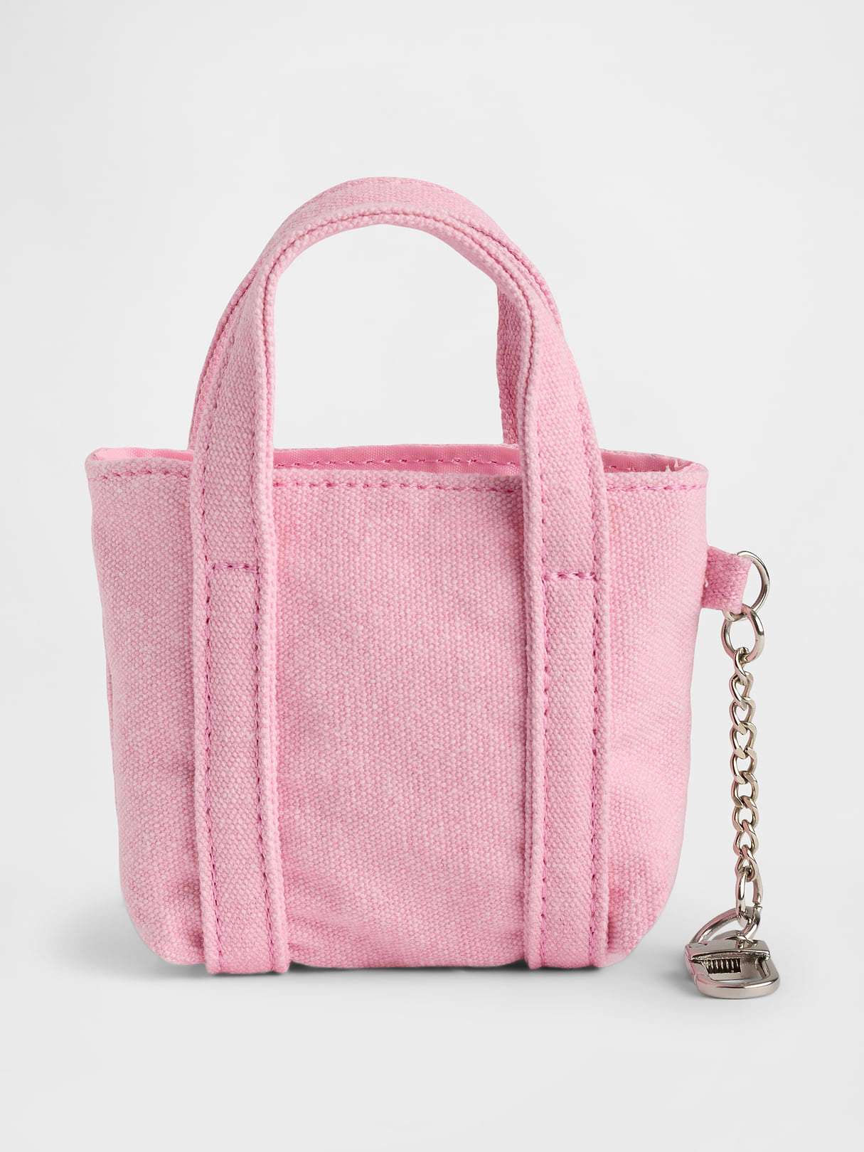 Logo Tote Bag Charm - primrose pink
