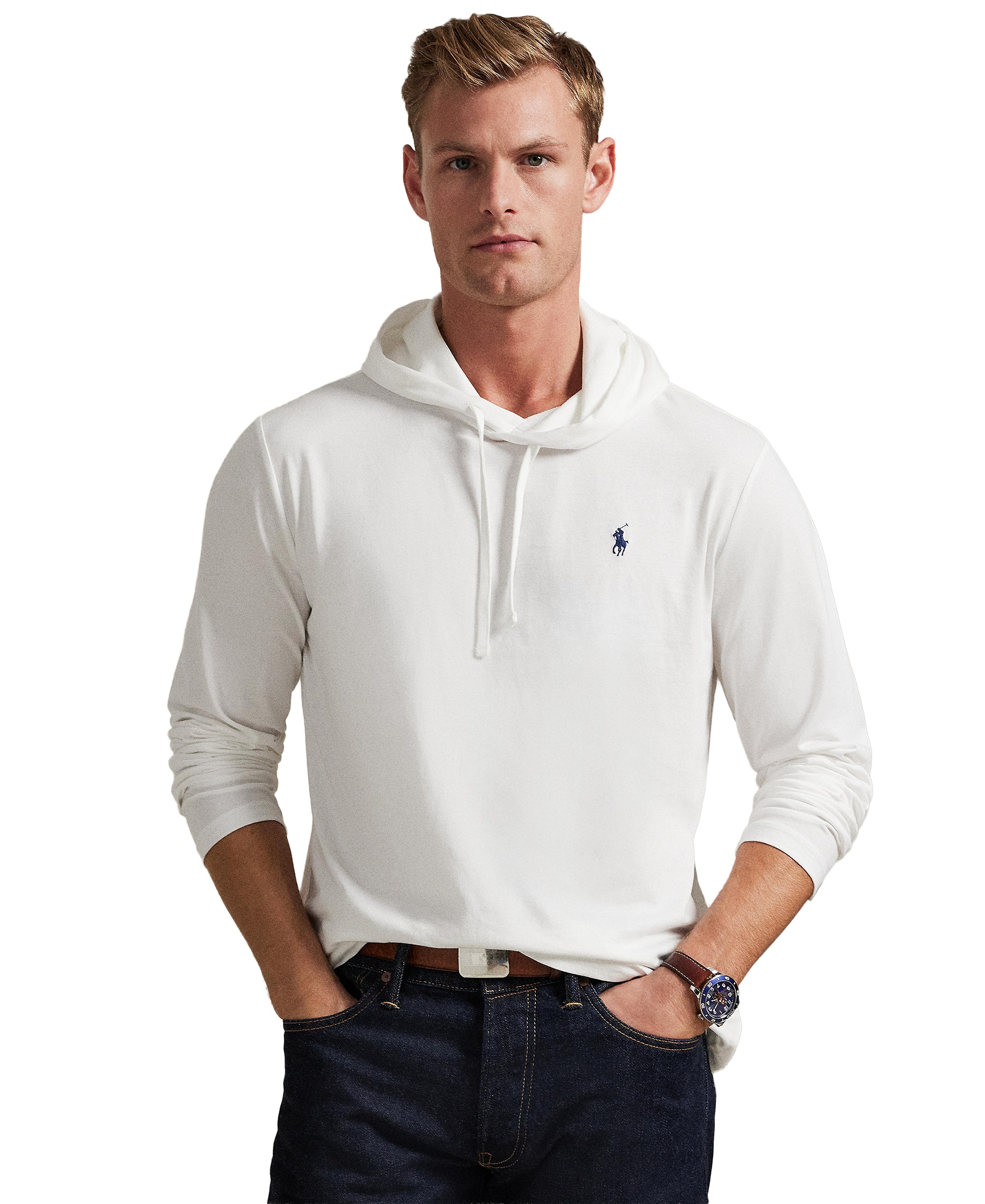 Polo Ralph Lauren Men's Hooded Jersey - White