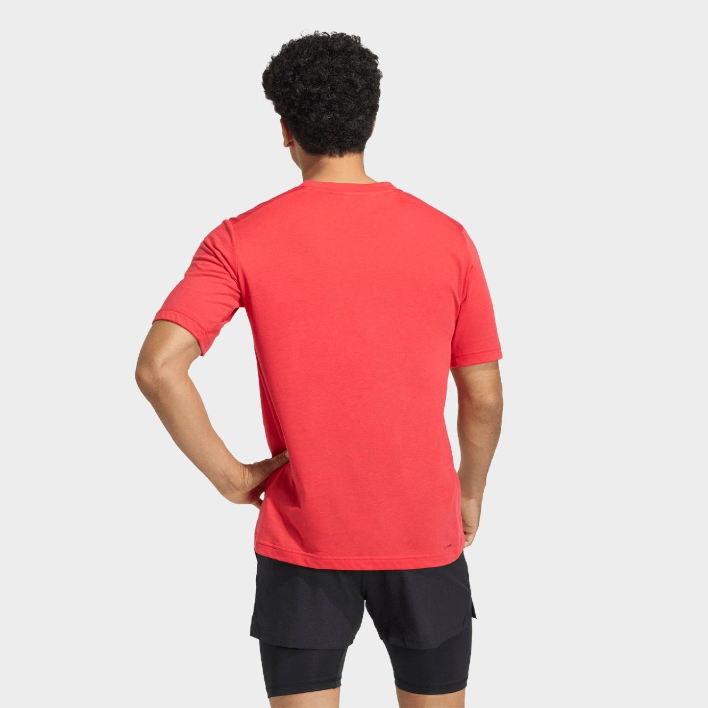 Men's adidas Workout Essentials Feelready T-Shirt - Pure Ruby