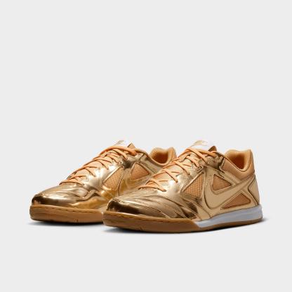 Men's Nithtke Gato LV8 Casual Shoes - Metallic Gold/White/Gum Light Brown/Metallic Gold - Both shoes facing left