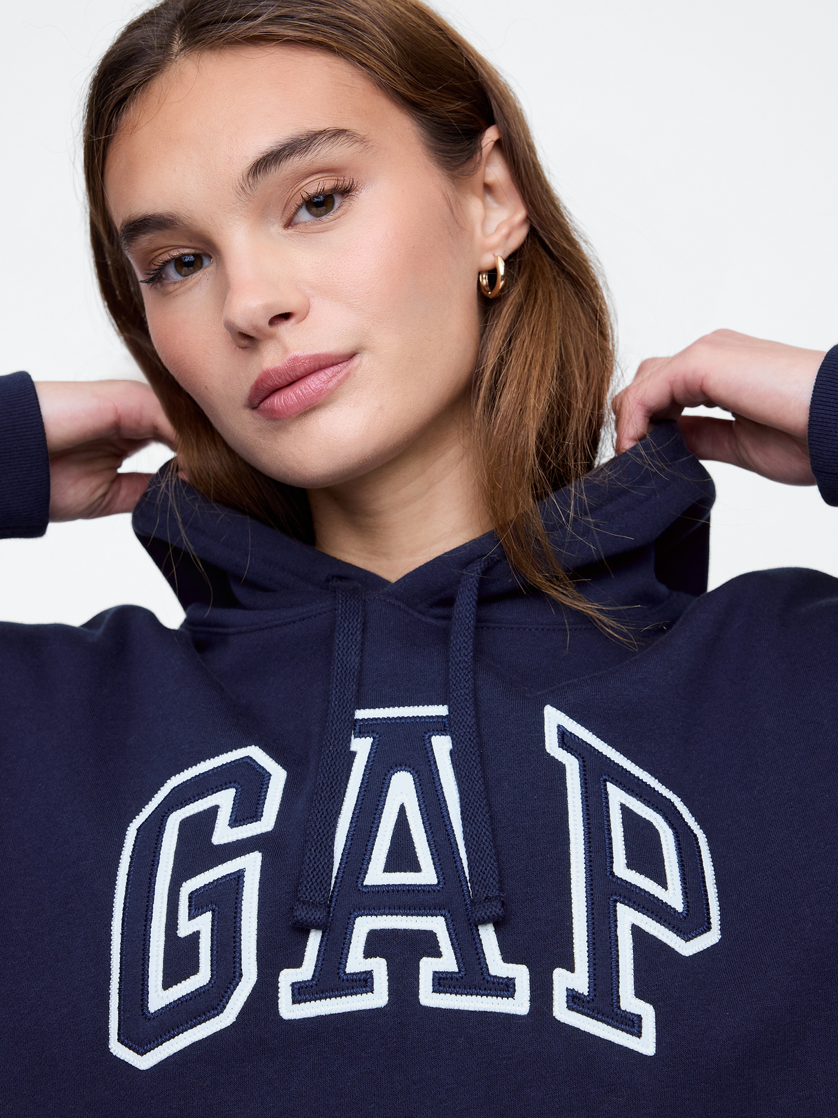 Relaxed Gap Logo Hoodie - navy uniform
