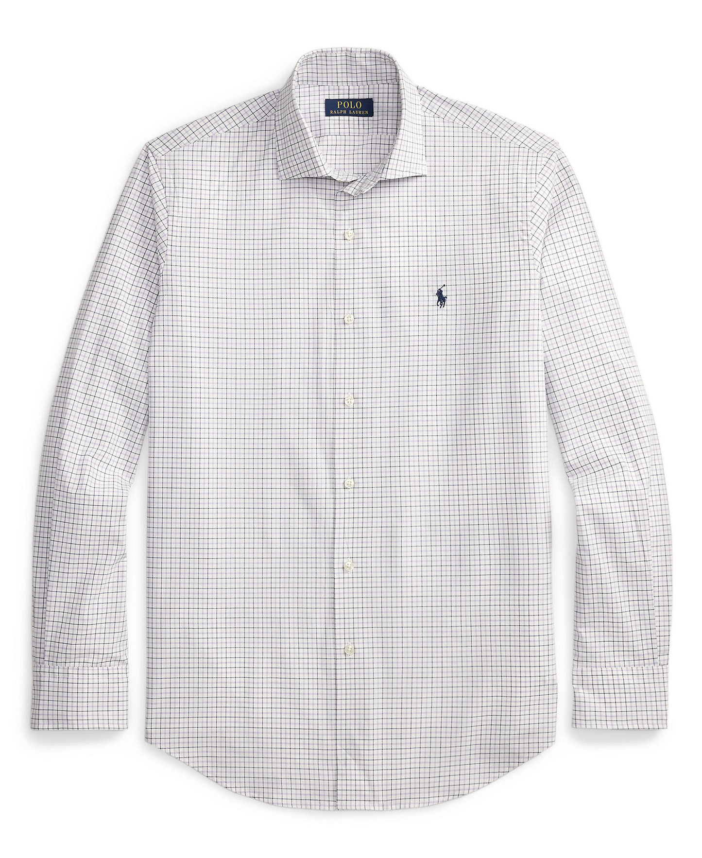 Polo Ralph Lauren Men's Slim-Fit Stretch Shirt - White Lavender Multi