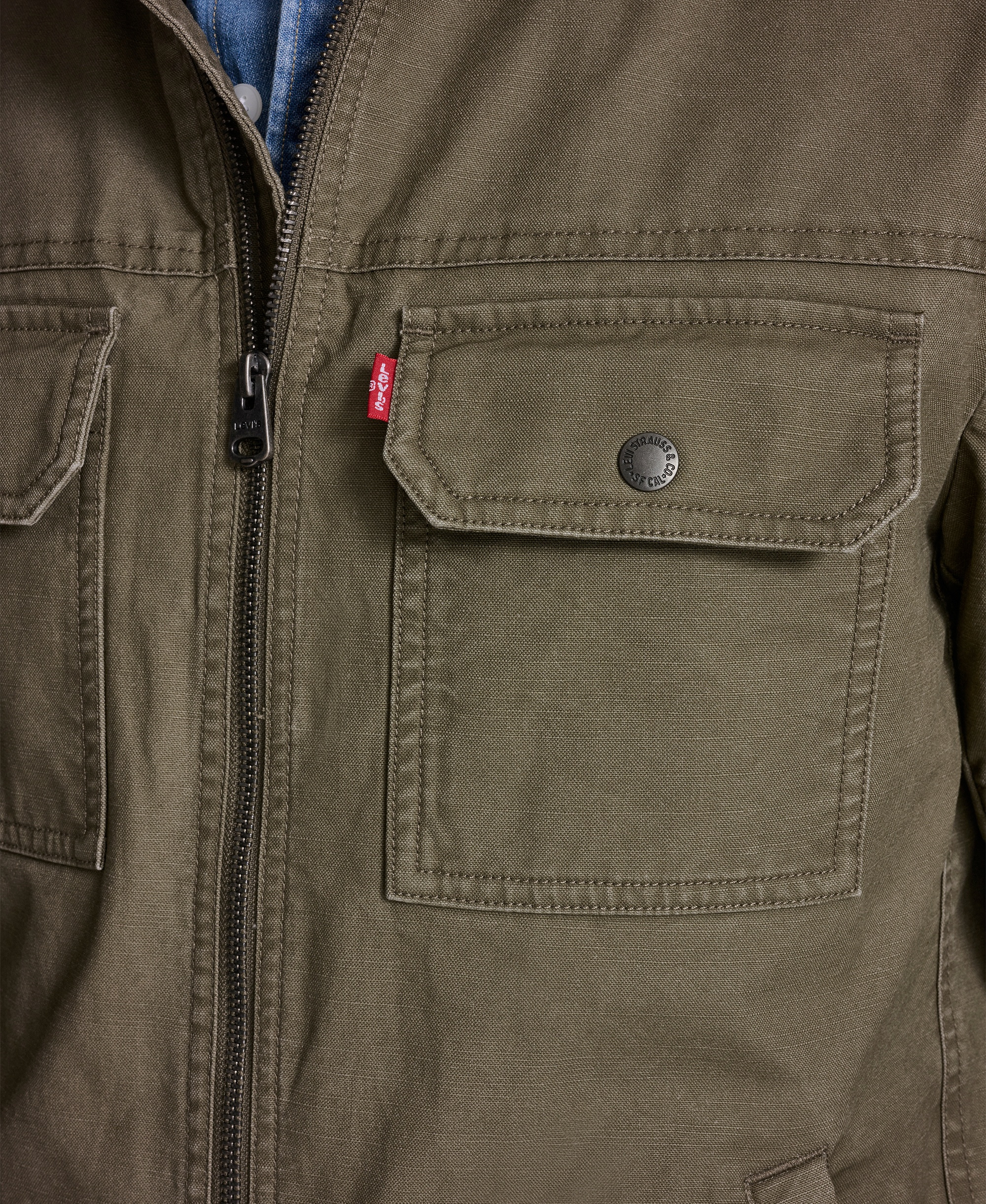Levi's Men's Cotton Lightweight Jacket - Olive