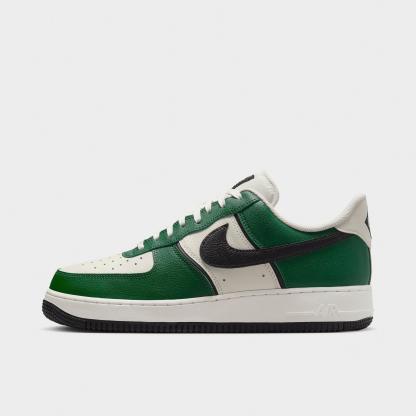 Men's Nithtke Air Force 1 '07 LV8 Sport Casual Shoes - Fir/Sail/Coconut Milk/Black - Left shoe facing left. Outside of the shoe.