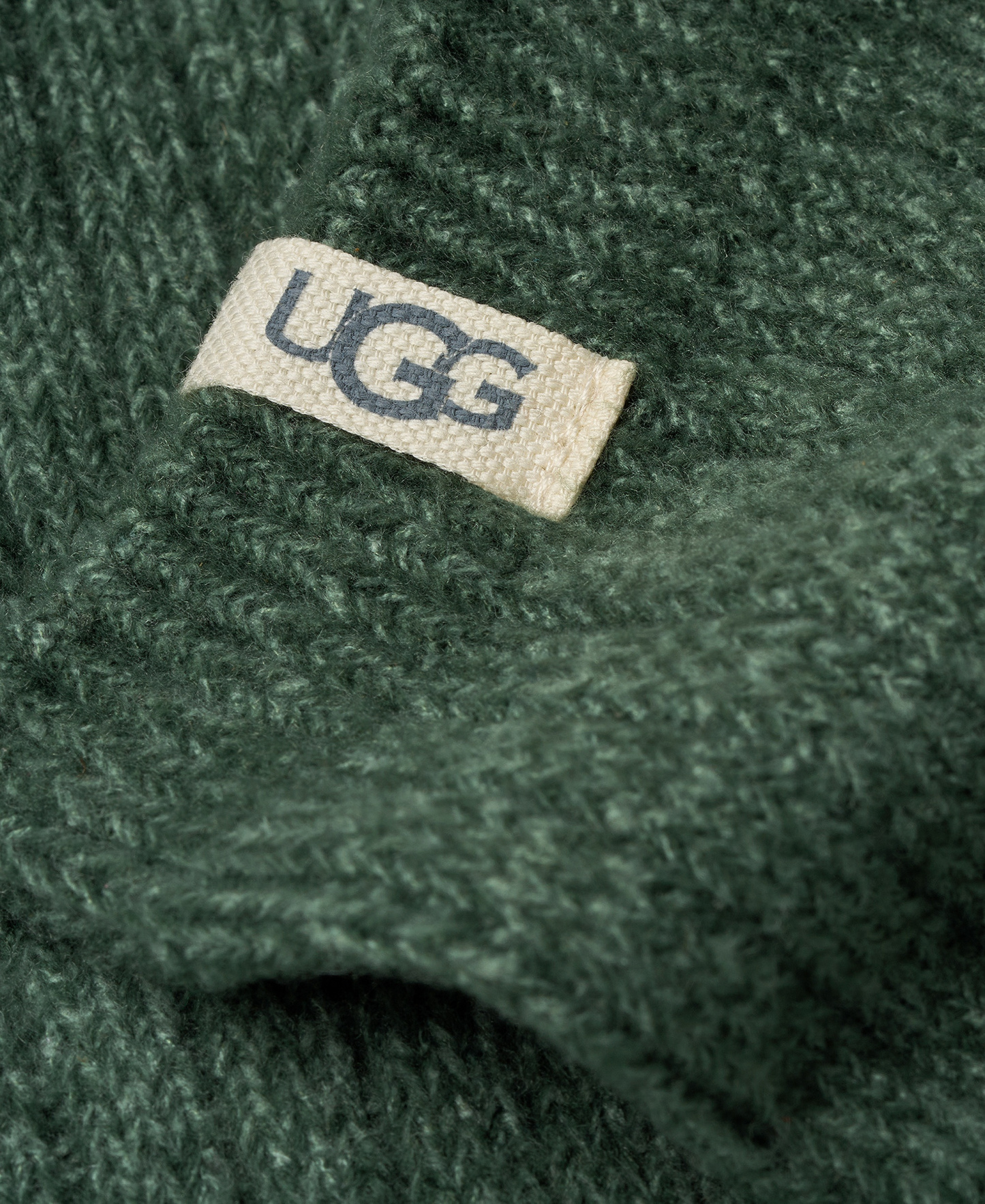 UGG Women's Rib-Knit Slouchy Crew Socks - Green Stone