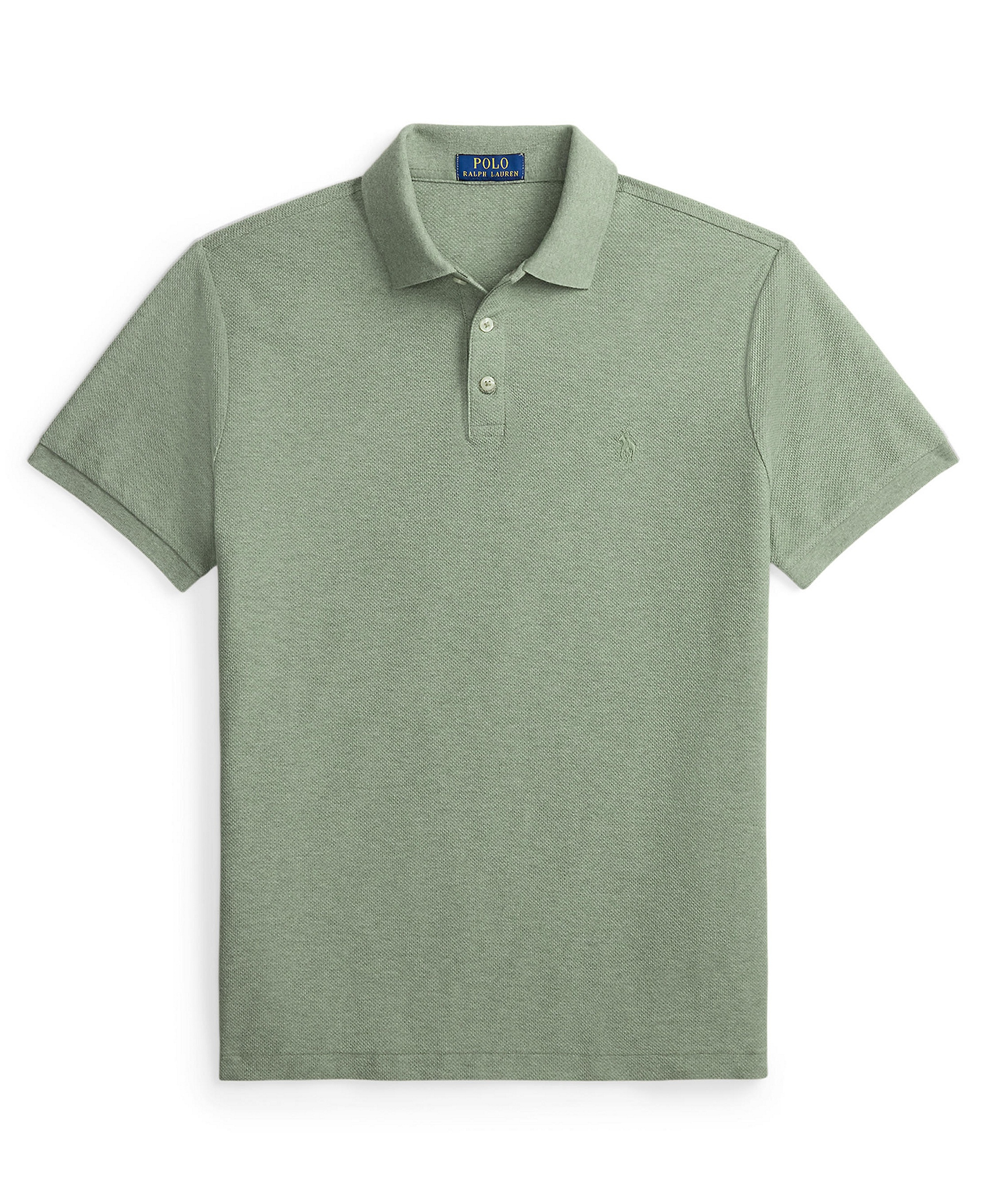 Polo Ralph Lauren Men's Custom Slim-Fit Honeycomb-Mesh Polo Shirt - Greenery Heather