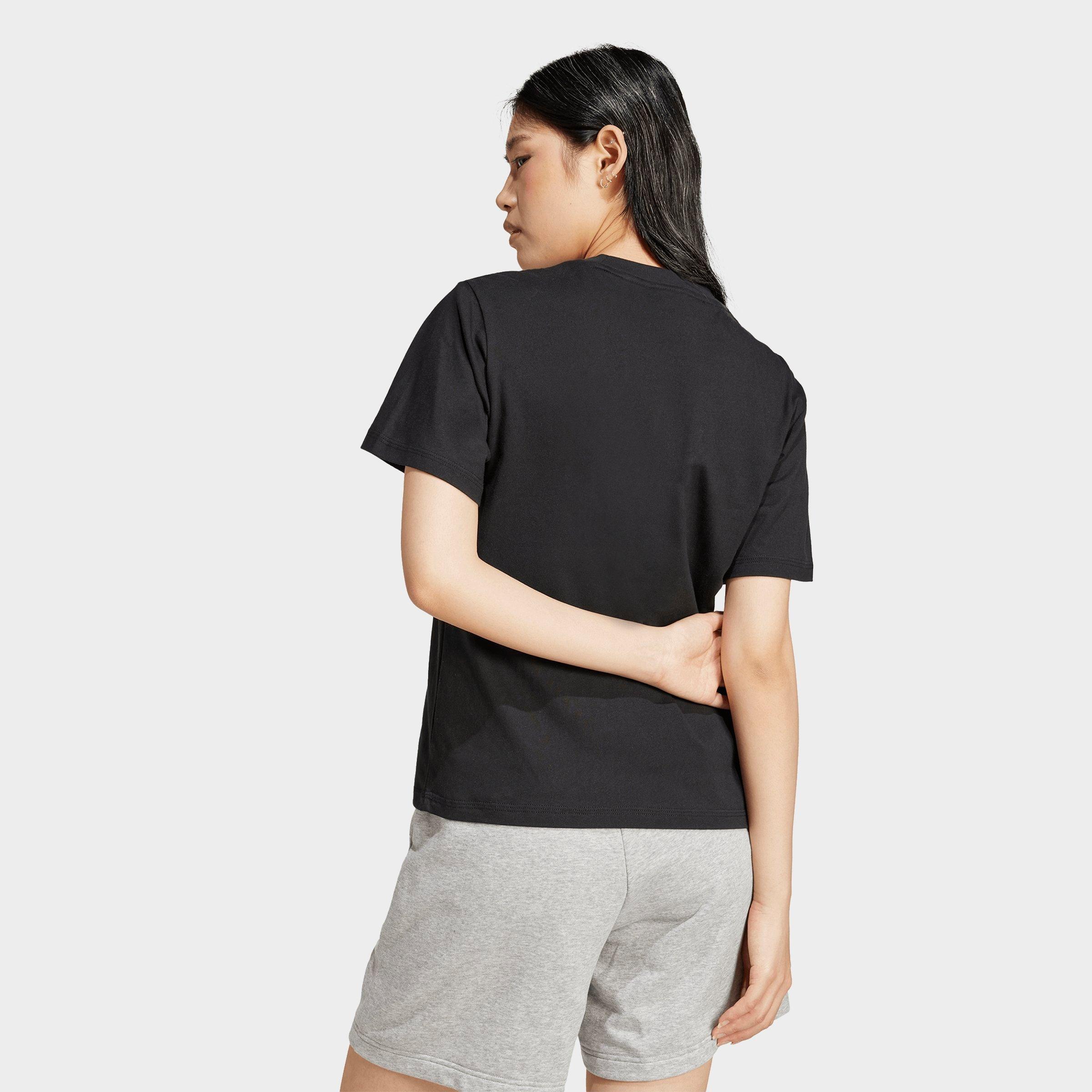 Women's adidas Essentials Small Logo Cotton T-Shirt - Black/White