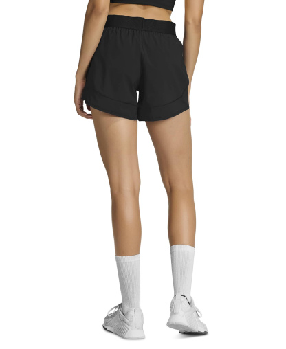 adidas Women's Mid-Rise Workout Flex Woven Shorts - Black