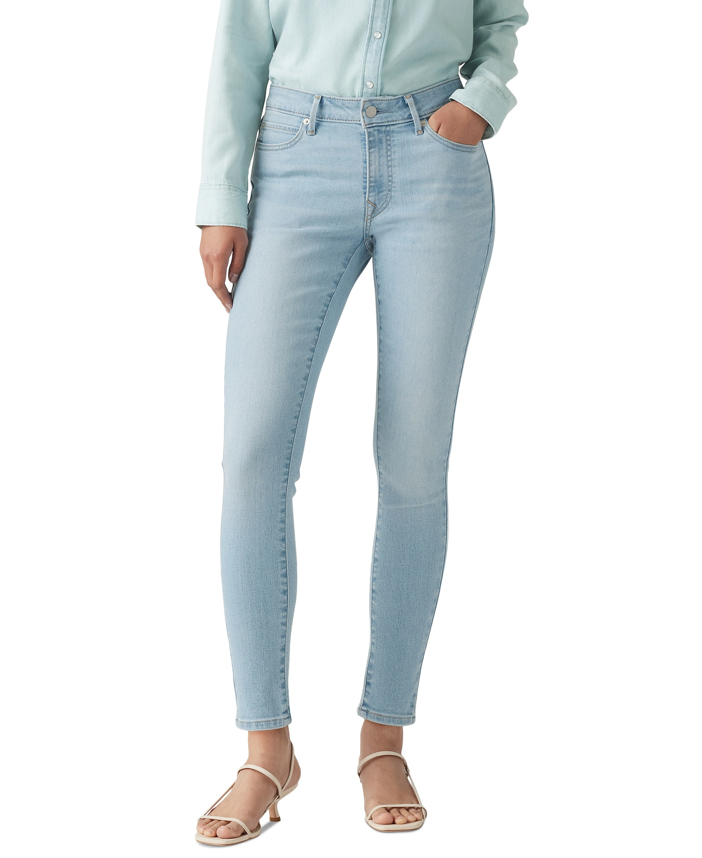 Levi's Women's 711 Mid-Rise Stretch Skinny Jeans - Eternal Indigo Light
