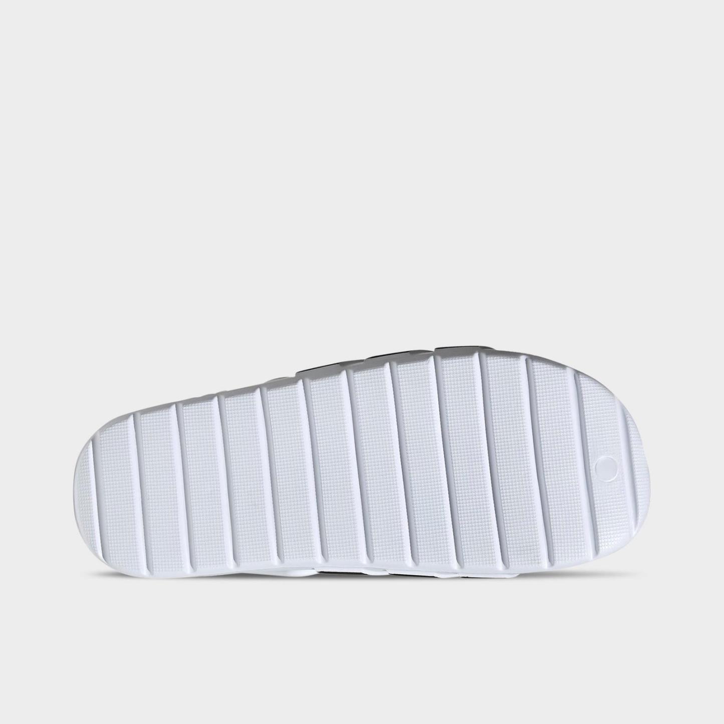 Men's adidas adilette 2.0 Clog Shoes - White/Black/Gold Metallic - view 6