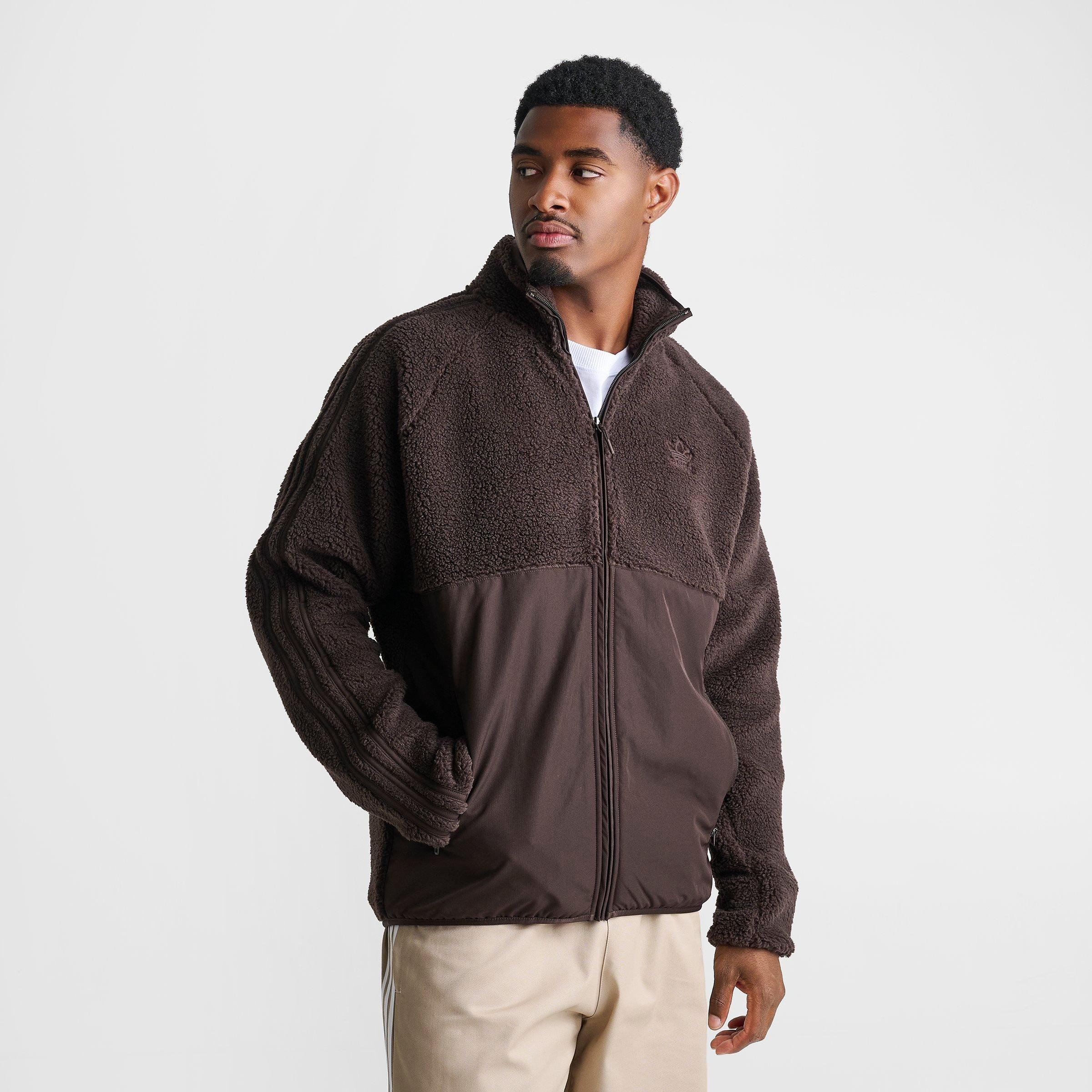 Men's adidas Originals Polar Fleece Full-Zip Jacket - Aurora Coffee
