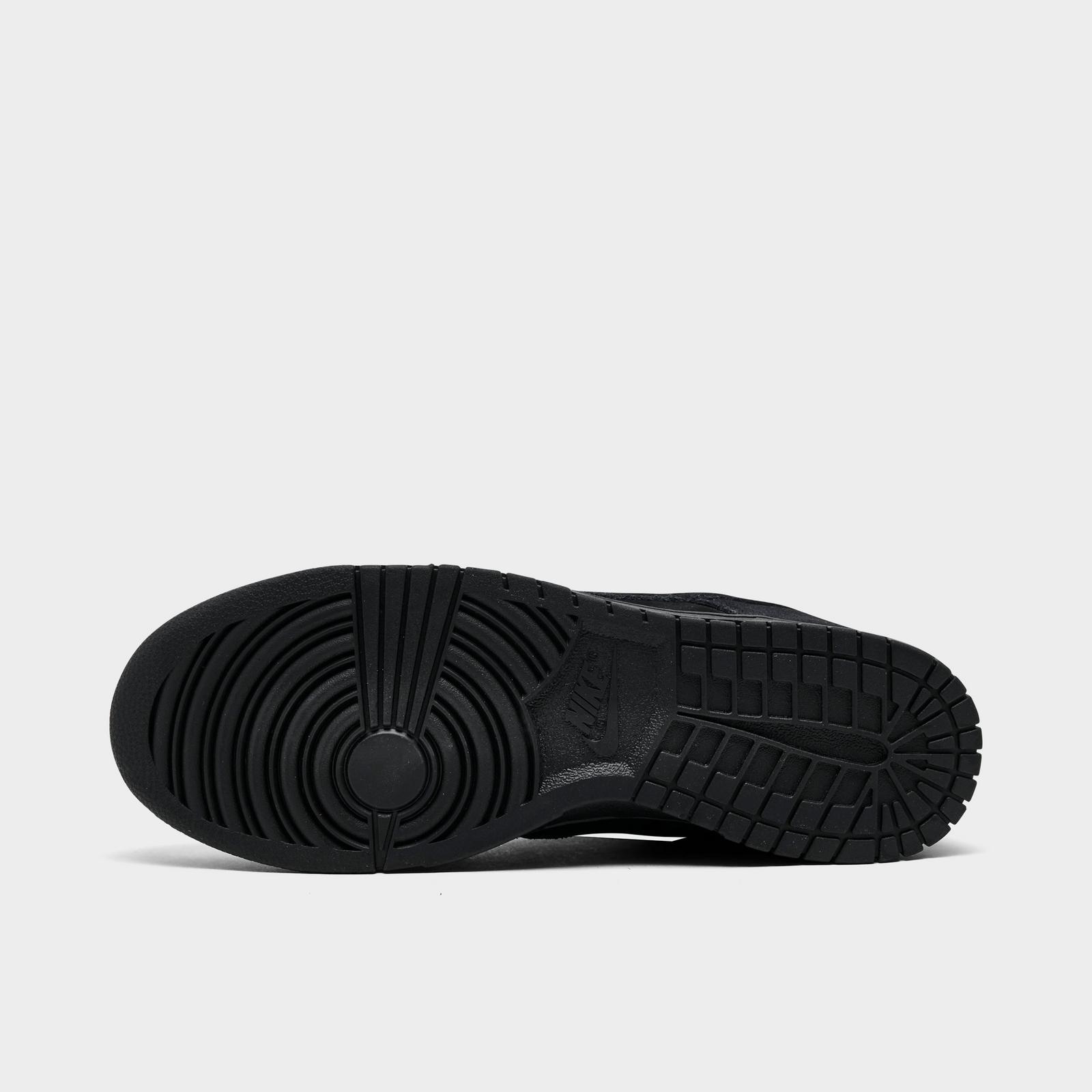 Men's Nike Dunk Low Retro SE Casual Shoes - Black/Black/Black