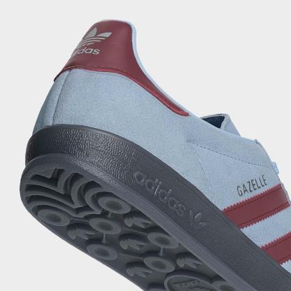 Men's adidas Originals Gazelle Indoor Casual Shoes - Clear Sky/Noble Maroon/Crystal Sky - view 3