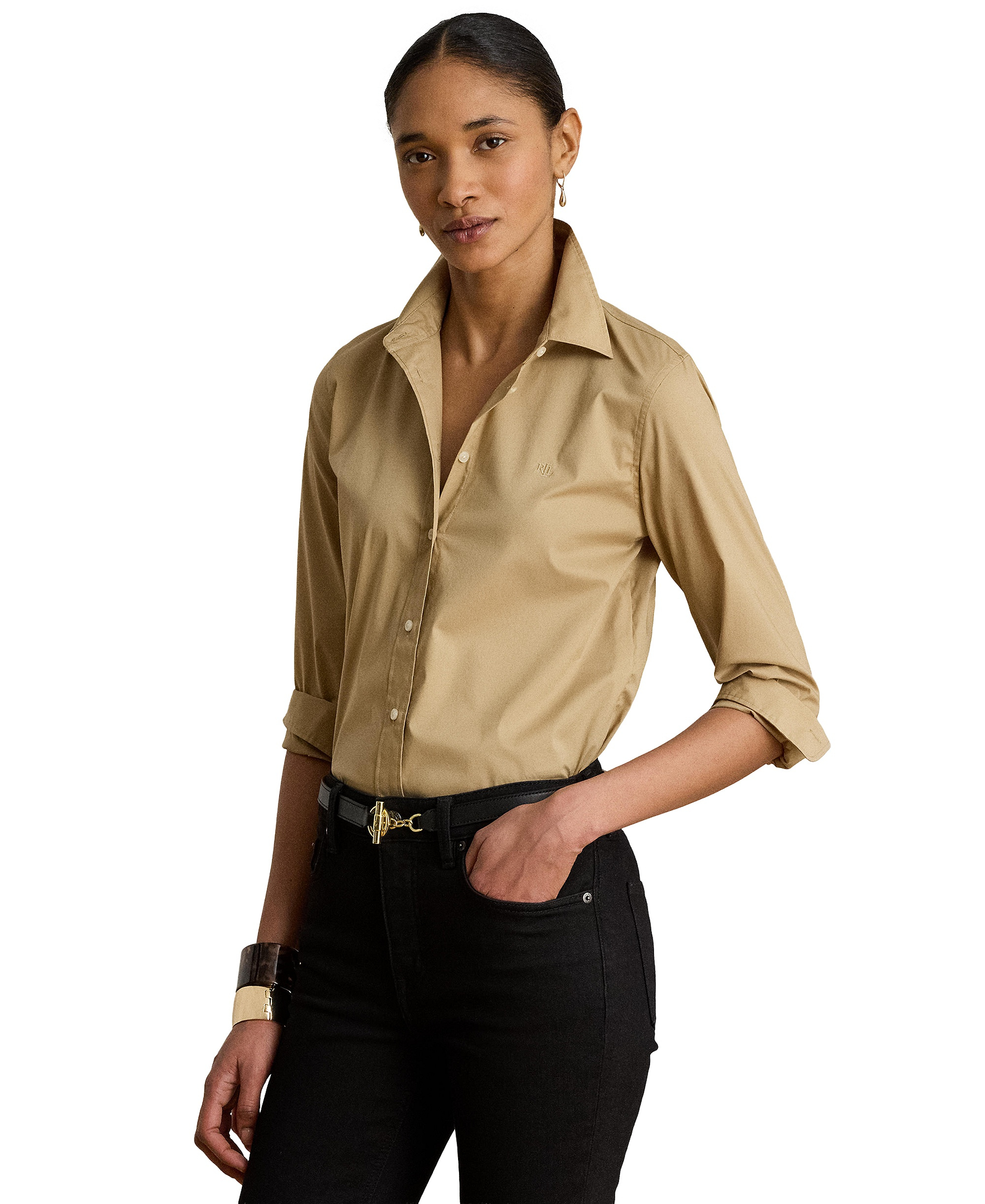 Lauren Ralph Lauren Women's Classic Fit Long-Sleeve Shirt