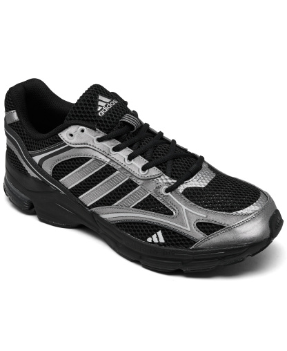 adidas Men's Spiritain 2000 Sneakers from Finish Line - Black, Iron Metallic