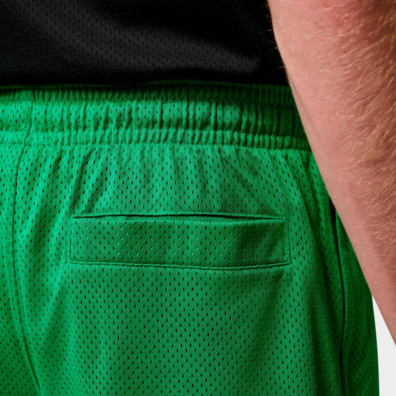 Men's Jordan Brooklyn Champ Mesh Basketball Shorts - Lucky Green/Black - view 5