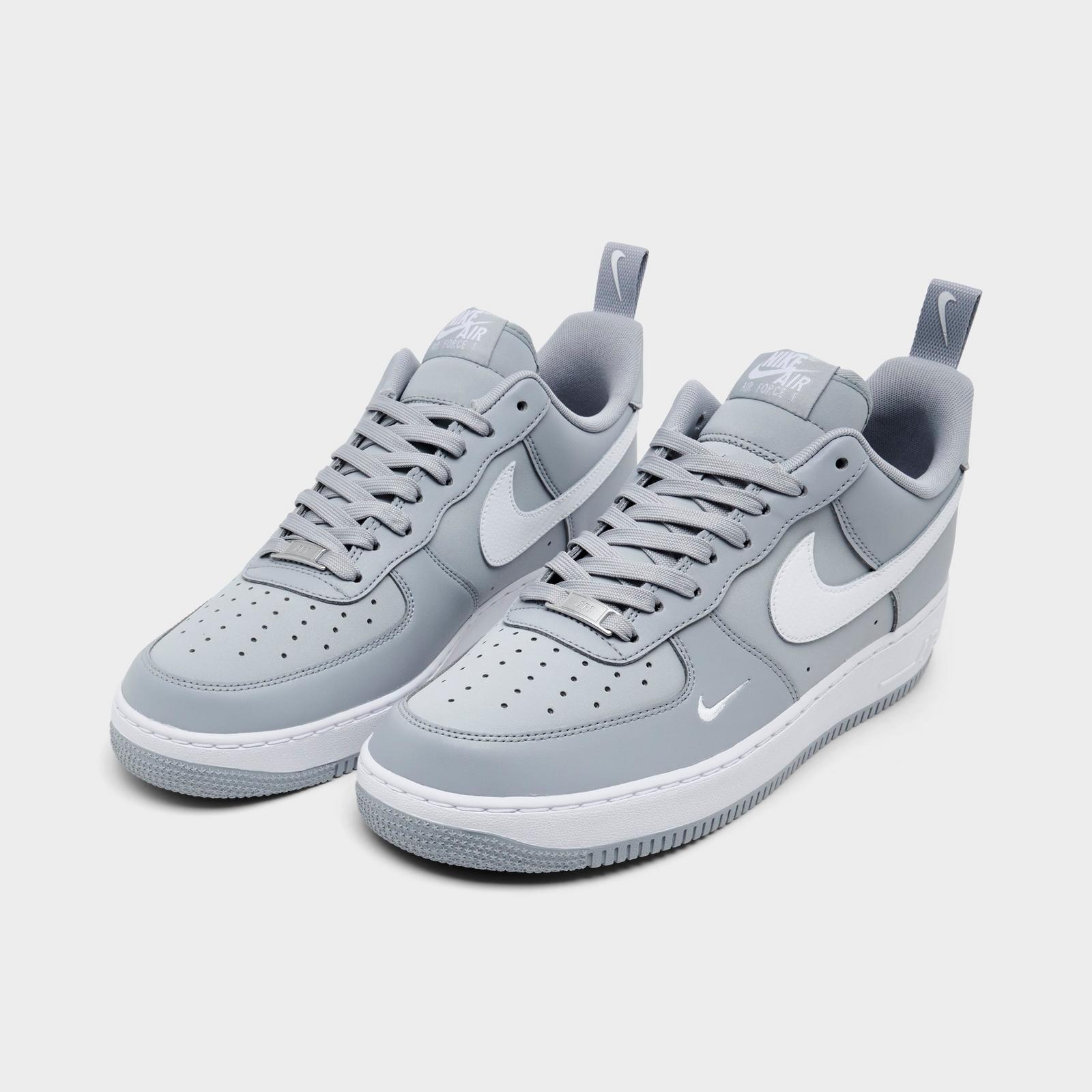 Men's Nike Air Force 1 '07 LV8 Casual Shoes - Wolf Grey/White/Wolf Grey