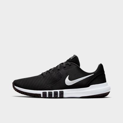Men's Nike Flex Control 4 Training Shoes - Black/Dark Smoke Grey/Smoke Grey/White