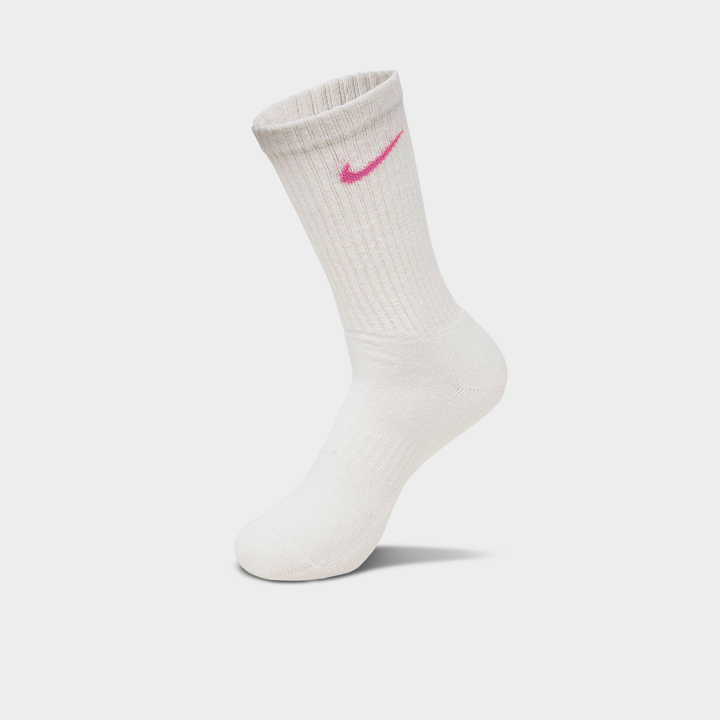 Nithtke Everyday Cushioned Training Crew Socks (3-Pack) - Playful Pink/Foam