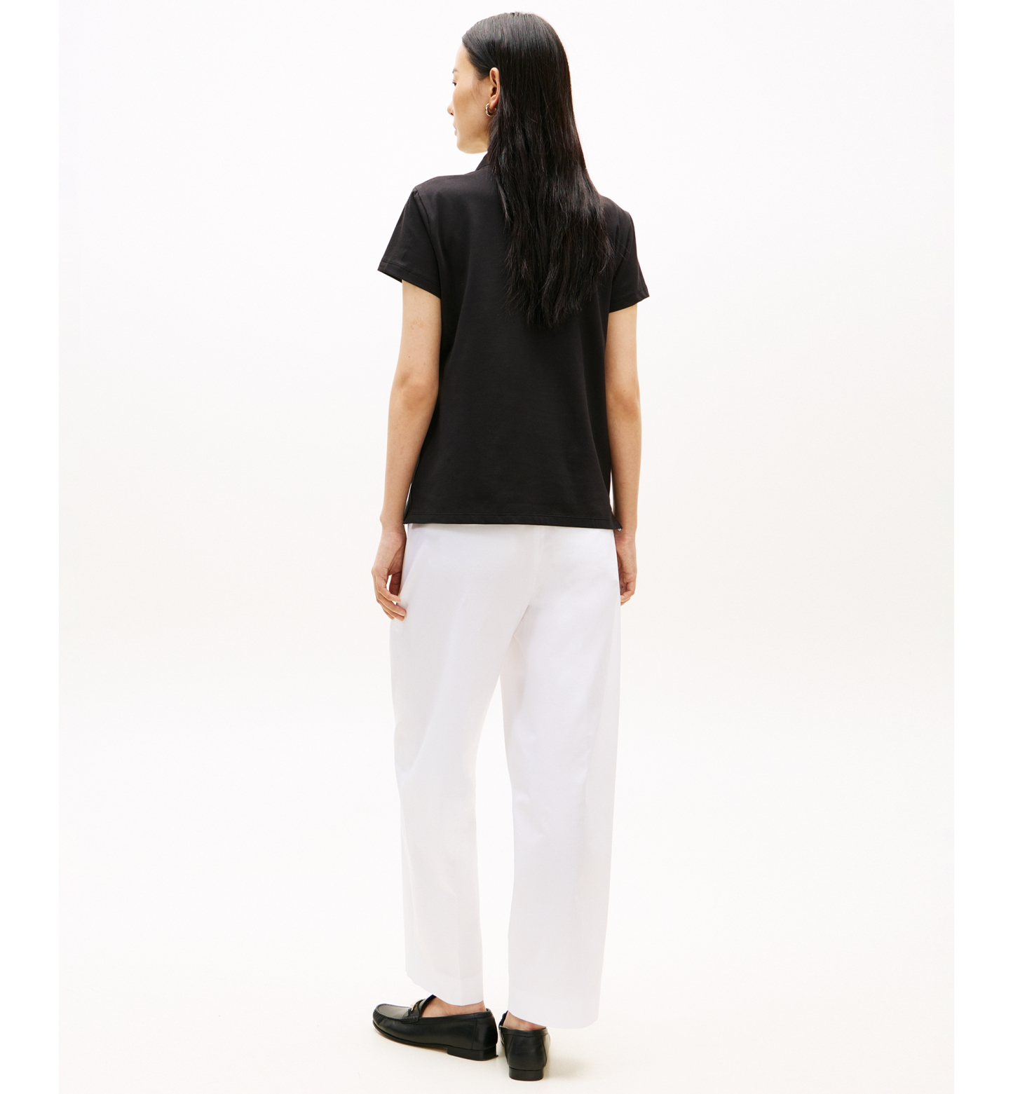 Tommy Hilfiger Women's Classic Pique Short-Sleeve Polo T-Shirt - Black